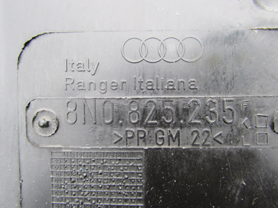 Audi TT Mk1 8N Lower Engine Cover Splash Shield 8N08252354